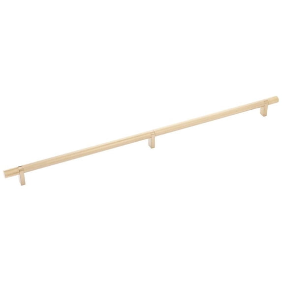 Emtek 84160.RCBUS4.KNUS4 Knurled 20" Center To Center Bar Cabinet Pull - Satin Brass /
