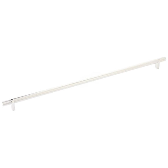 Emtek 84162.RCBUS14.KNUS14 Knurled 18" Center To Center Bar Cabinet Pull - Polished Nickel