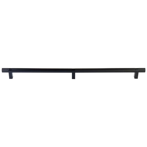 Emtek 84172.RCBUS19.KNUS19 Knurled 24" Center To Center Bar Appliance Pull - Flat Black /