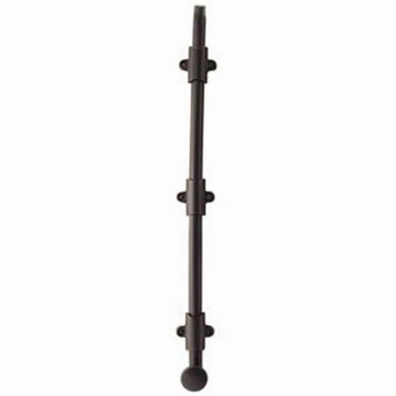 Emtek 8514US10B 24 in. Surface Bolt with 3 Strikes, Oil Rubbed Bronze