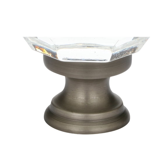 Emtek 86003 Diamond Glass 1" Mushroom Cabinet Knob - Grey