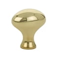 thumbnail image 1 of Emtek 86016 Egg 1-1/4" Oval Cabinet Knob From The Traditional Collection - Brass, 1 of 1