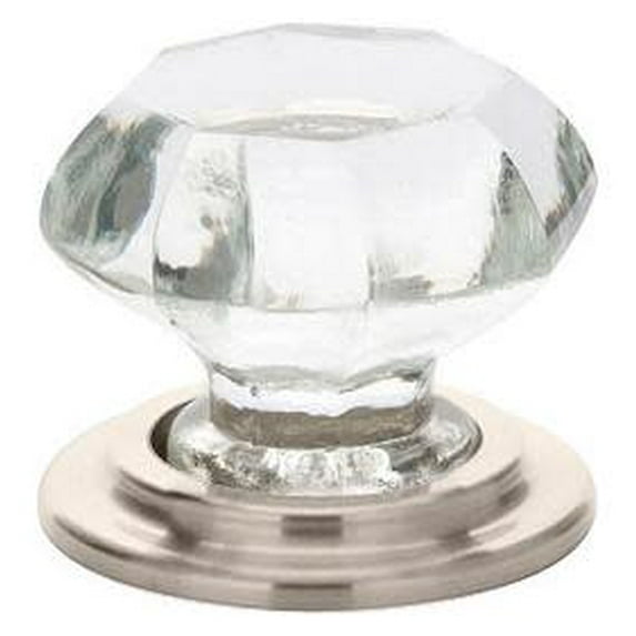 Emtek 86028 Old Town Wardrobe 1-3/4" Geometric Cabinet Knob From The Glass Collection -