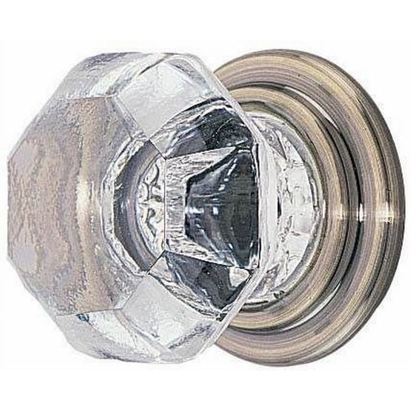 Emtek 86028 Us15A Old Town Clear 1.75 in Cabinet Knob in Nickel