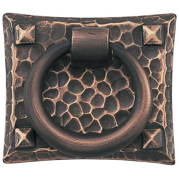 Emtek 86040 Hammered Ring 1-3/4" Long Ring Cabinet Pull - Bronze