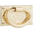 thumbnail image 1 of Emtek 86041US3NL Hammered Oval 3" Long Ring Cabinet Pull - Brass, 1 of 1