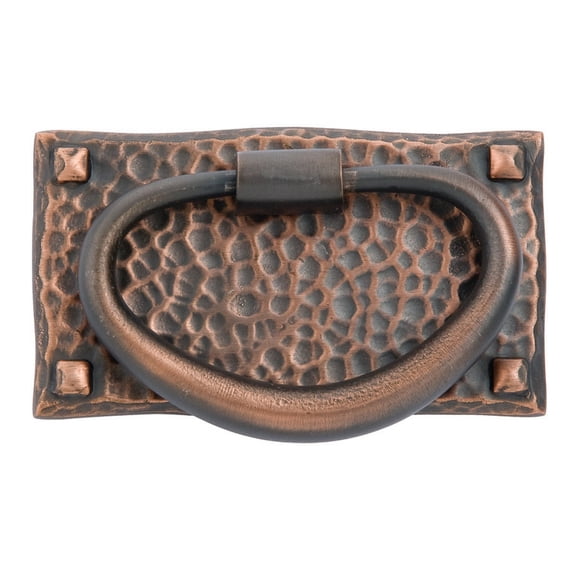 Emtek 86041 Us10B Hammered Oval Pull 3 x 1 in Bronze