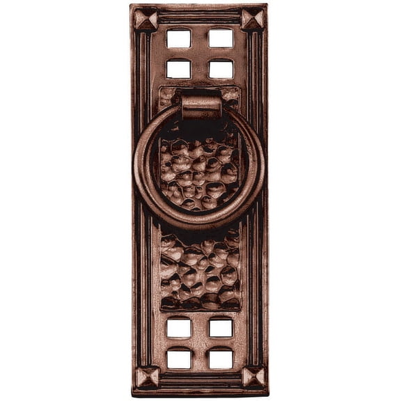 Emtek 86042US10B 1.25 x 3.5 in. Hammered Vert Ring Cabinet Pull, Oil Rubbed Bronze
