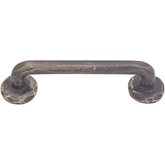 Emtek 86056 Sandcast Rod 4" Center To Center Handle Cabinet Pull From The Sandcast Bronze