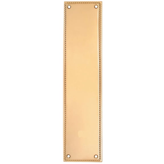 Emtek 86081 12" Height Solid Brass Knoxville Push Plate From The Designer Brass Collection