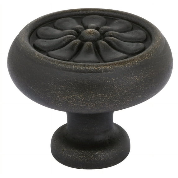 Emtek 86096MB 1.25 in. Tuscany Petal Cabinet Knob, Medium Bronze