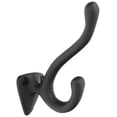 thumbnail image 1 of Emtek 86106 Sandcast Bronze 4-1/4 Inch Double Robe Hook, Flat Black, 1 of 1