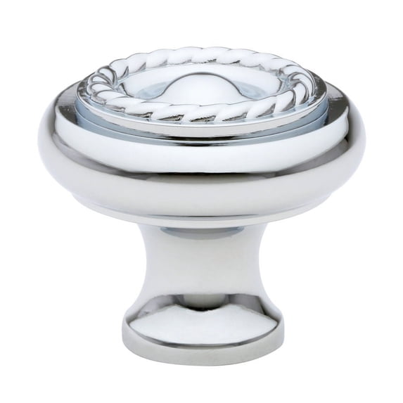 Emtek 86112 Rope 1" Mushroom Cabinet Knob - Chrome