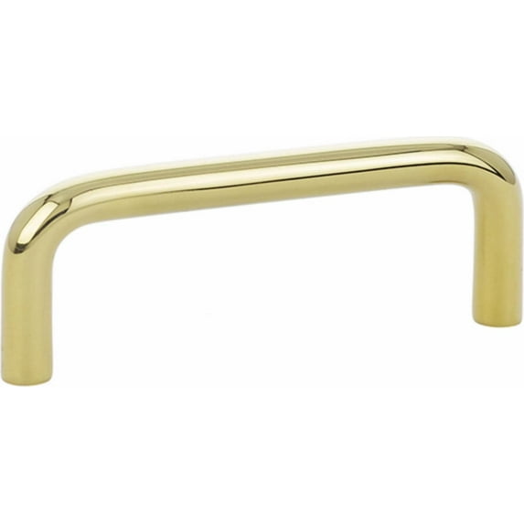 Emtek 86131 Wire 3" Center To Center Wire Cabinet Pull - Brass