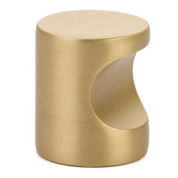 Emtek 86150US4 Modern Finger Cabinet Pull, Satin Brass - Small
