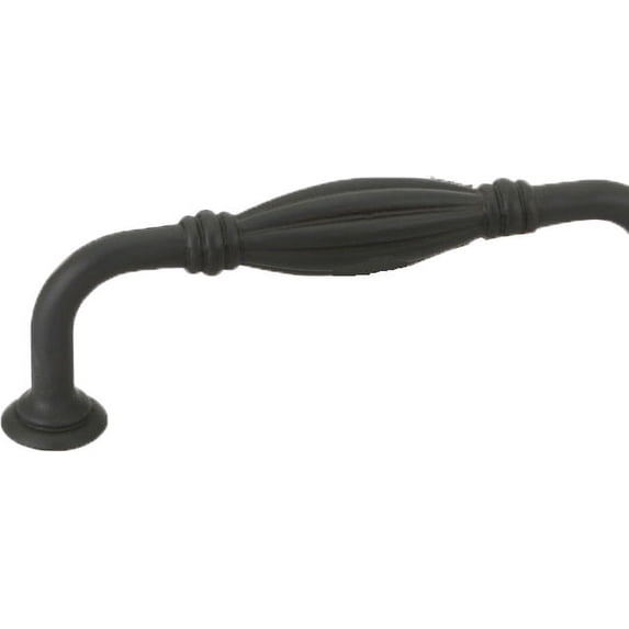 Emtek 86218FB 3-Inch Center to Center Fluted Fixed Pull