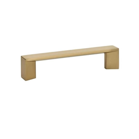 Emtek 86265US4 4 in. Center to Center Trinity Cabinet Pull, Satin Brass