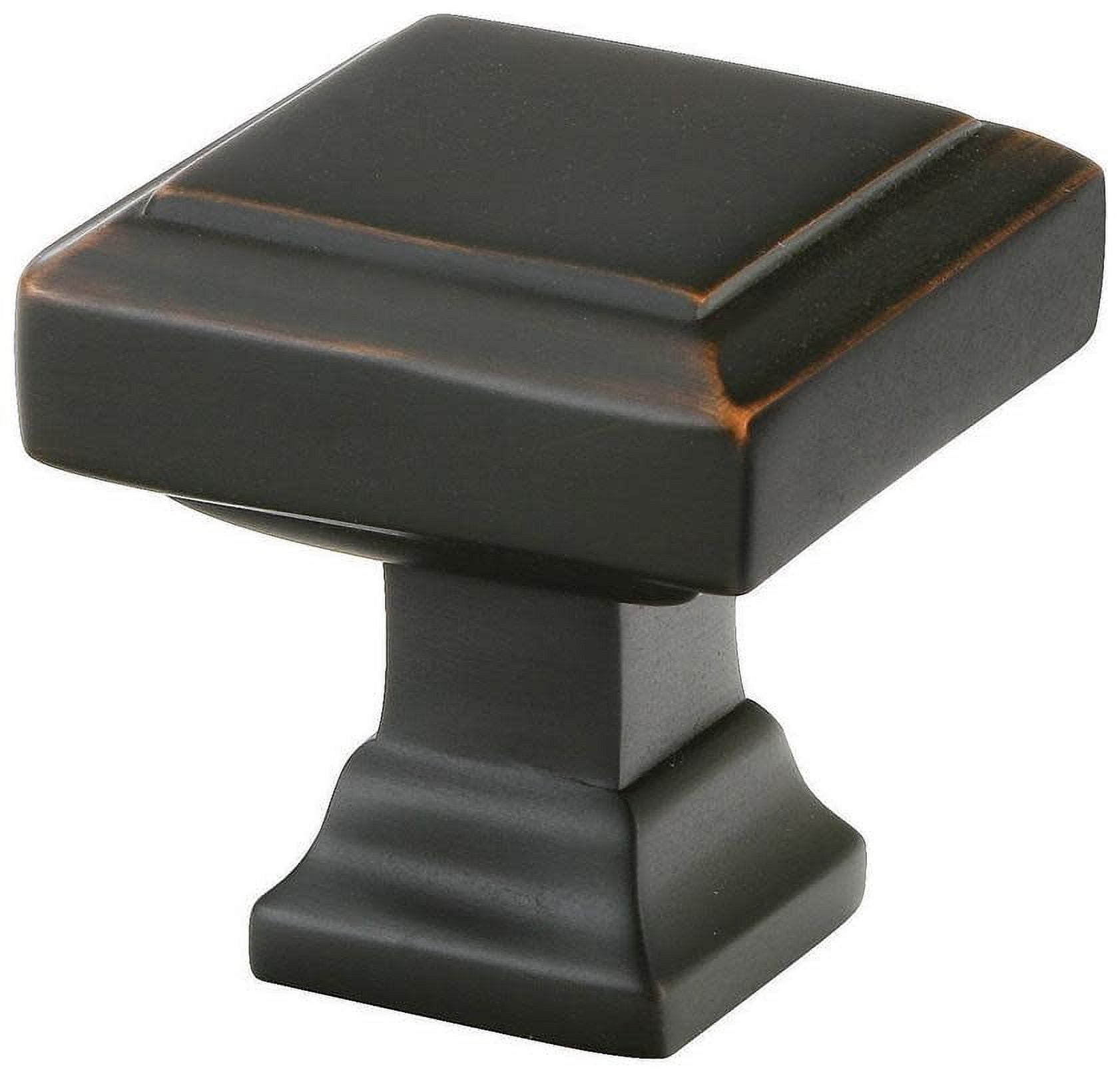 Emtek 86295US10B Geometric Square 1-1/4" Square Cabinet Knob From The Geometric Collection