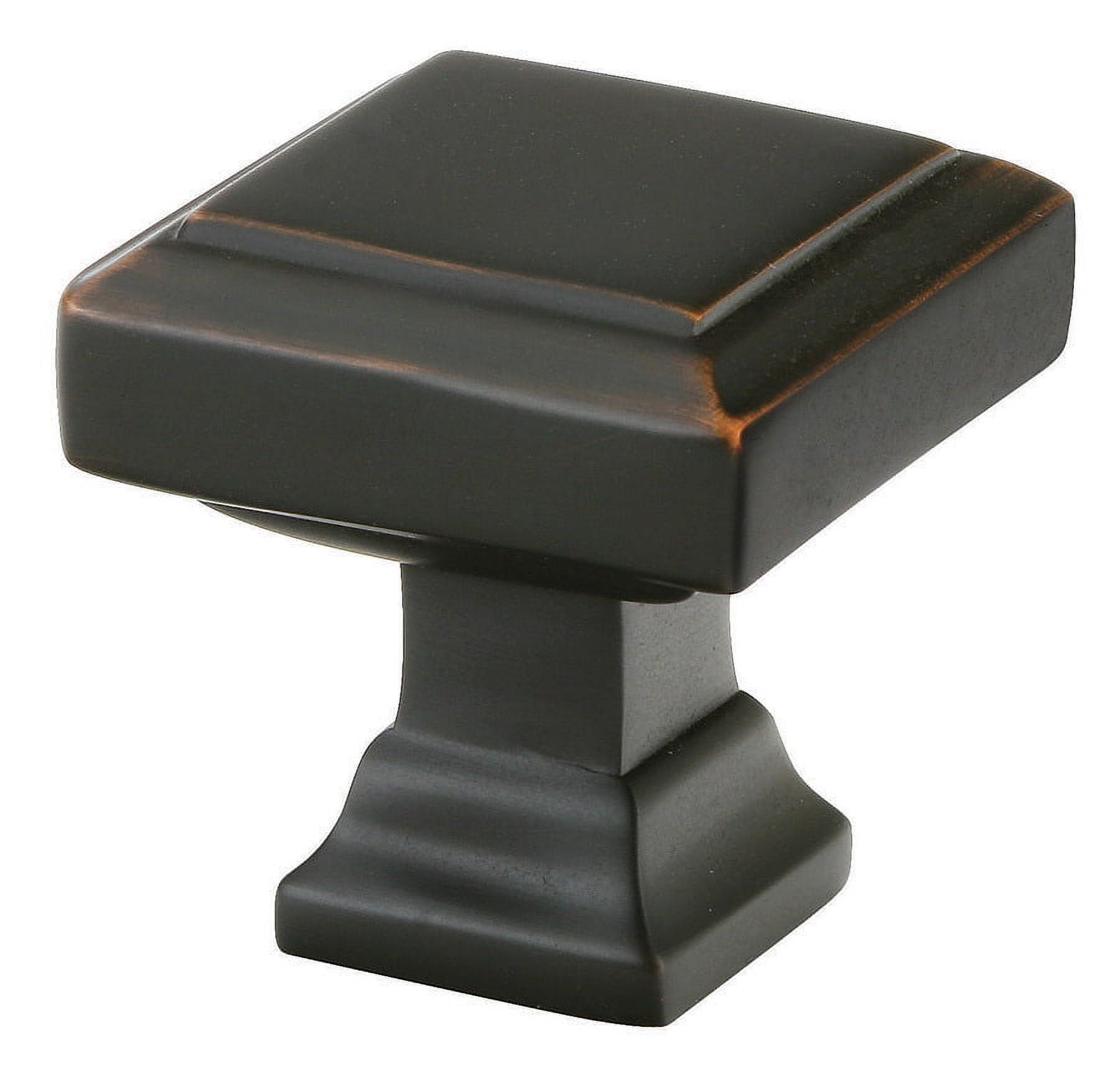 Emtek 86295 Us10B Geometric Square 1.25 in Cabinet Knob in Bronze