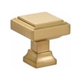 thumbnail image 1 of Emtek 86295US4 1.25 in. Geometric Square Cabinet Knob, Satin Brass, 1 of 2