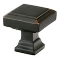 thumbnail image 1 of Emtek 86296 Us10B Geometric Square Cabinet Knob 1.375 I in Bronze, 1 of 2