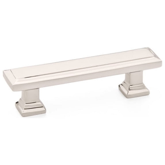 Emtek 86299 Us14 Geometric Rectangular 3 in Cabinet Pull in Nickel