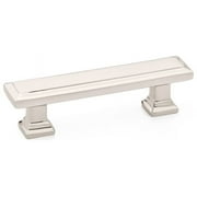 Emtek 86302 Us14 Geometric Rectangular 6 in Cabinet Pull in Nickel