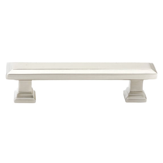 Emtek 86302 Us15 Geometric Rectangular 6 in Cabinet Pull in Satin Nickel