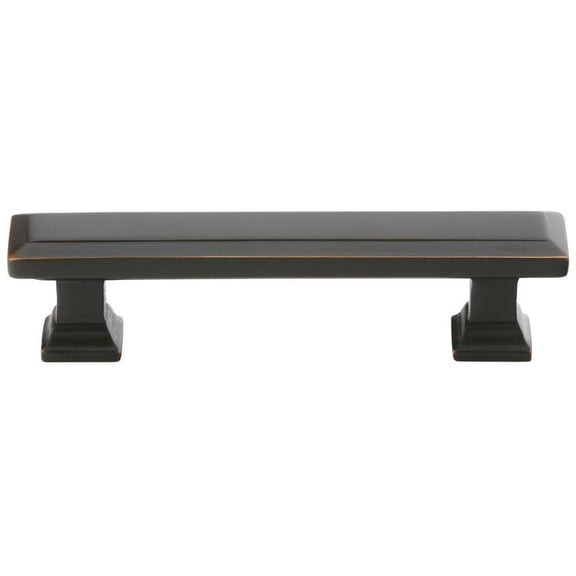 Emtek 86303 Geometric Rectangular 10" Center To Center Bar Cabinet Pull From The Geometric