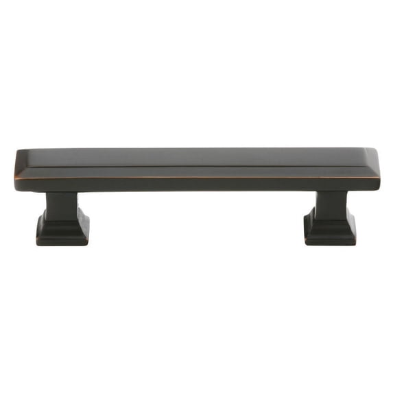 Emtek 86303 Us10B Geometric Rectangular 10 in Cabinet Pull in Bronze