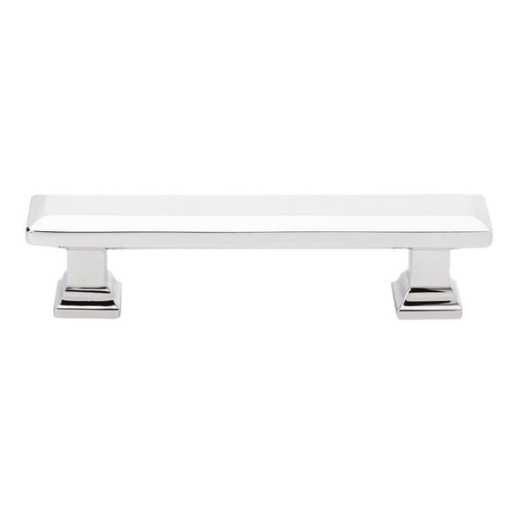 Emtek 86303US26 10 in. Geometric Rectangular Cabinet Pull, Bright Chrome