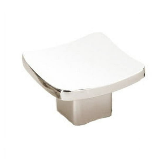 Emtek 86318 Basin 1-5/8 Inch Square Cabinet Knob from the Contemporary Collectio, Polished Nickel