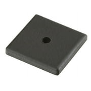 Emtek 86342 Sandcast Bronze 1.25" Cabinet Knob Square Back Plate - Black