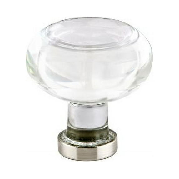 Emtek 86399 Georgetown 1-1/4" Mushroom Cabinet Knob From The Glass Collection - Brass