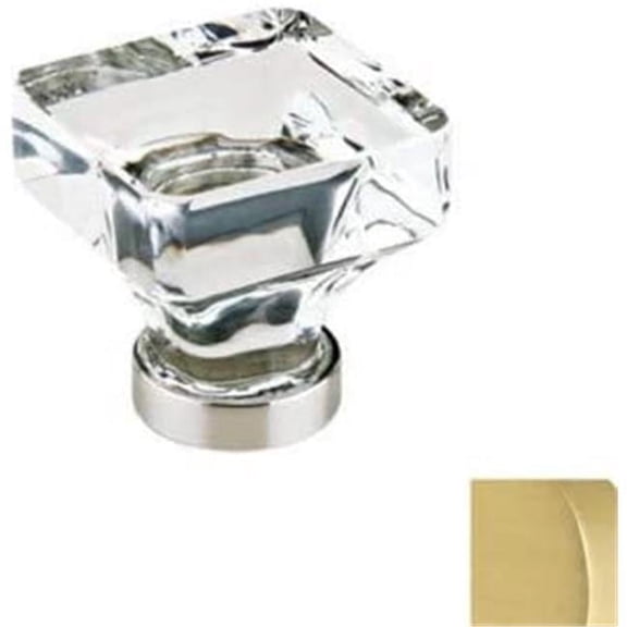 Emtek 86403 Us4 Squ 1.375 in Lido Cab Knob in Brass