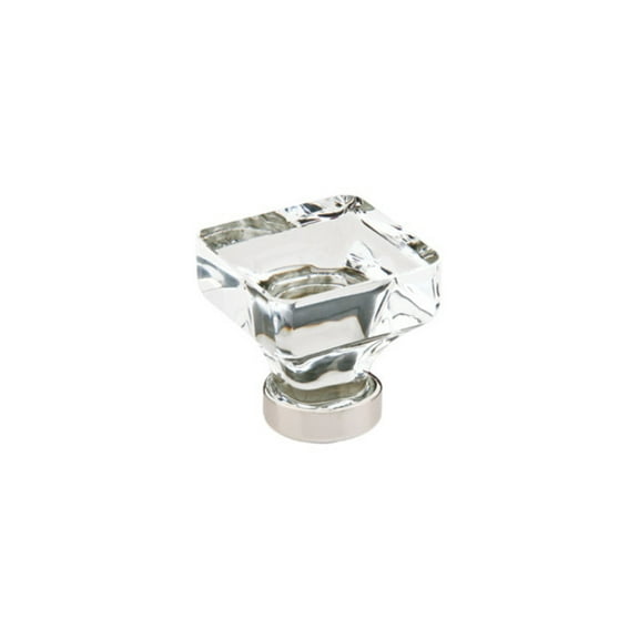 Emtek 86404US14 1.62 in. Square Cabinet Knob, Bright Nickel