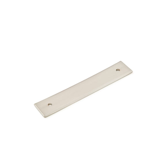 Emtek 86419 Neos 4" Center To Center Backplate For Cabinet Pulls - Nickel