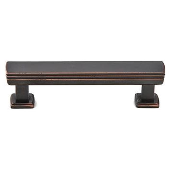 Emtek 86422US10B Art Deco 3-1/2" Center To Center Bar Cabinet Pull - Bronze