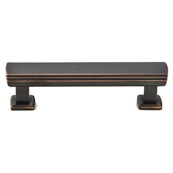 Emtek 86423 Us10B Art Deco 4 in Cab Pull in Bronze
