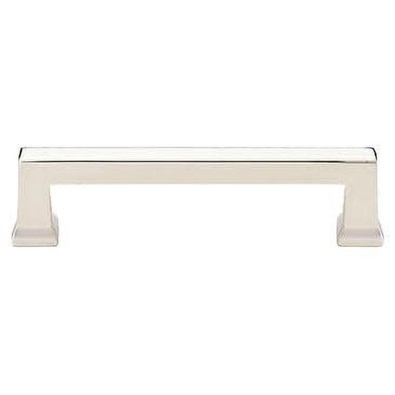 Emtek 86425US14 4 in. Alexander Cabinet Pull, Bright Nickel