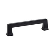 Emtek 86425US19 4 in. Alexander Cabinet Pull, Flat Black