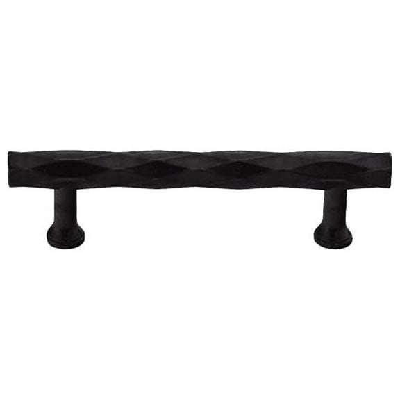 Emtek 86429US19 4 in. Tribeca Cabinet Pull, Flat Black
