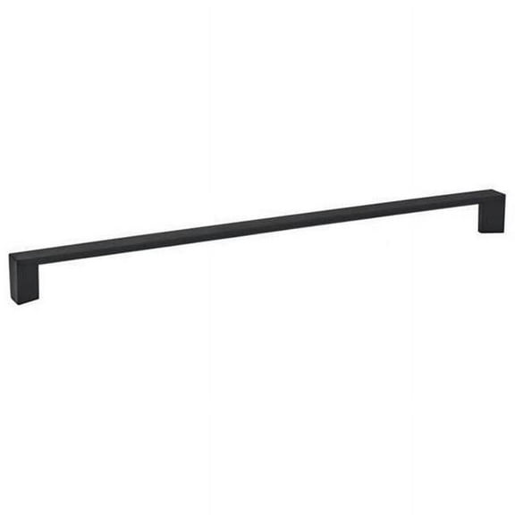 Emtek 86445US19 18 in. Trinity Brass Appliance Pull, Flat Black