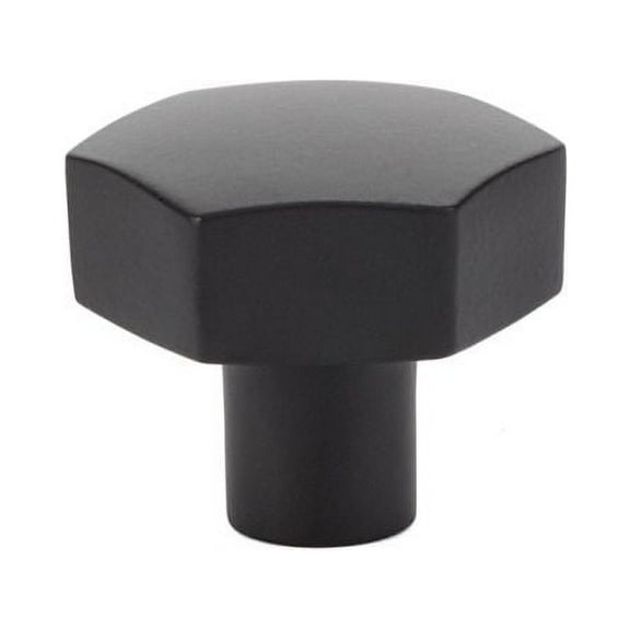 Emtek 86458 Us19 1.5 in Mod Hex Cab Knob in Black