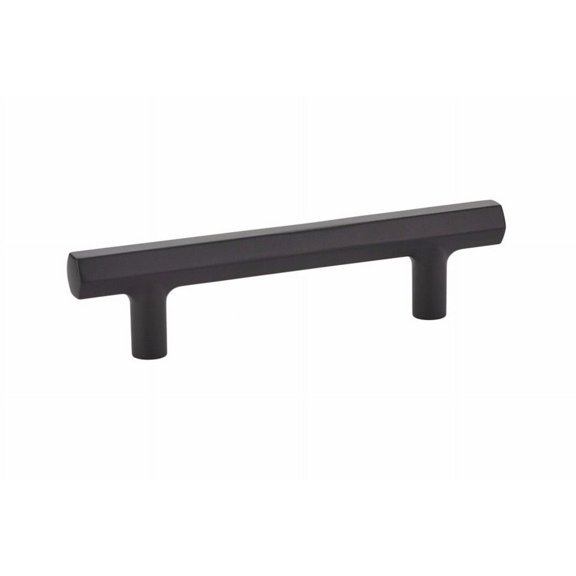 Emtek 86461US19 6 in. Mod Hex Pull, Flat Black