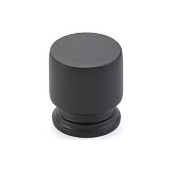 Emtek 86470US19 1.12 in. Prosser Cabinet Knob, Flat Black