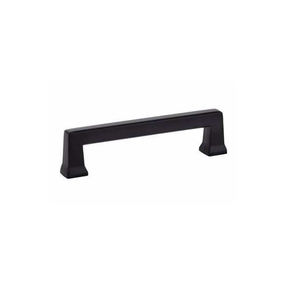 Emtek 86484US19 5 in. Center to Center Alexander Cabinet Pull, Flat Black