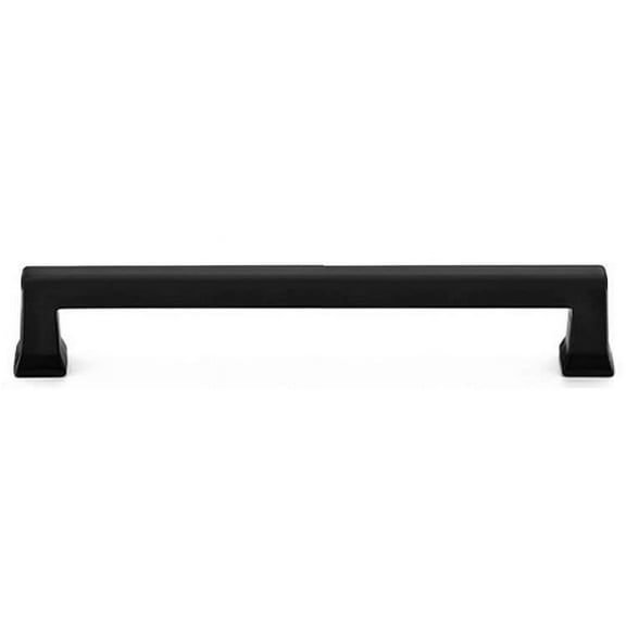 Emtek 86485US19 10 in. Center to Center Alexander Cabinet Pull, Flat Black