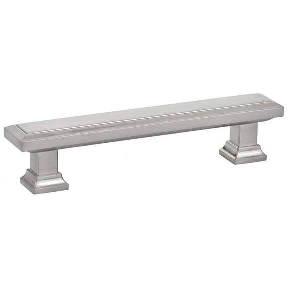 Emtek 86492 Geometric Rectangular 5" Center To Center Bar Cabinet Pull From The Geometric