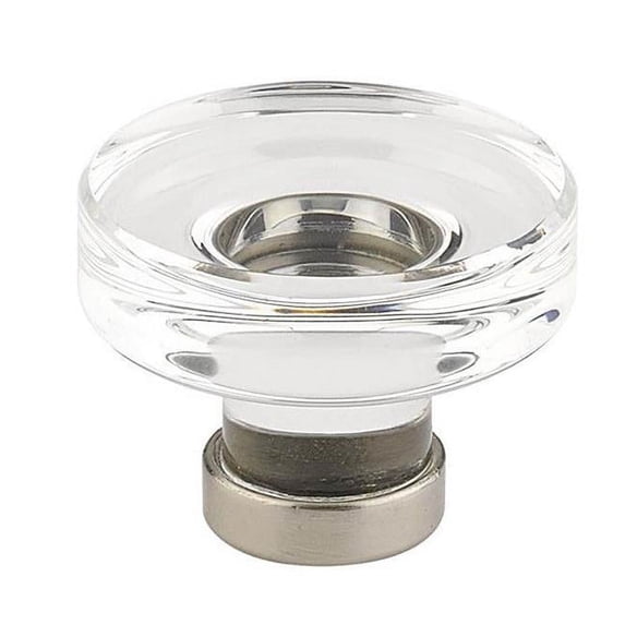 Emtek 86569 Us7 Grayson 1.25 in Crystal Cabinet Knob in Brass